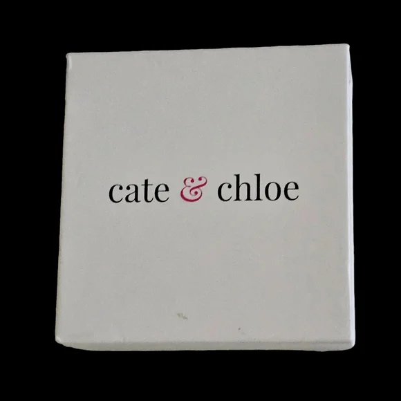 CATE & CHLOE Blake Halo Pendant & Earrings with CZ Crystals - Picture 2 of 7